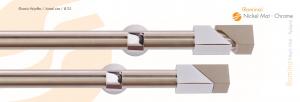 Κουρτινόβεργα Romina nickel mat - chrome