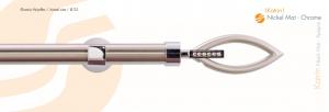 Κουρτινόβεργα Katrin nickel mat - chrome
